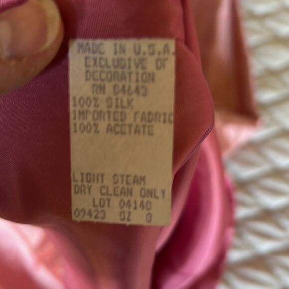 Vintage Formal Dress in 100% Dupioni Silk circa 1995 - Picture 5 of 5